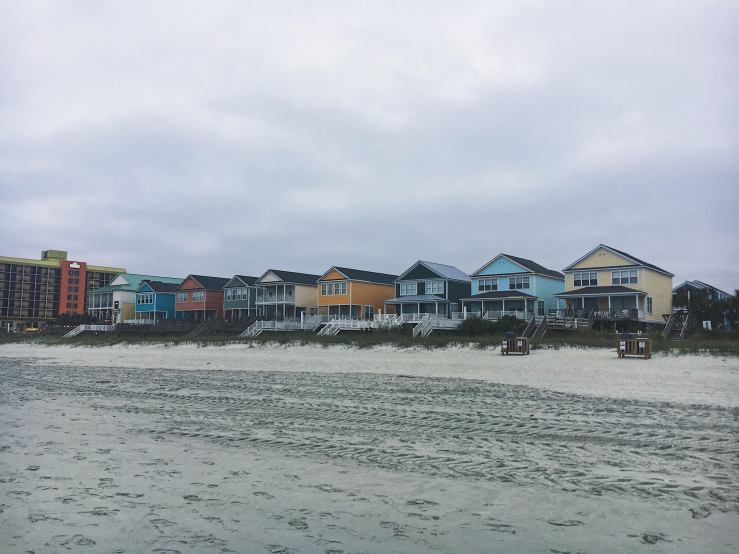 colorful houses at the beach